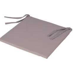 Lot de 4 galettes de chaise carrées 40x40cm en gris pour un intérieur élégant et confortable