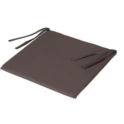 Lot de 6 galettes de chaise carrées 40x40cm en anthracite pour un confort élégant