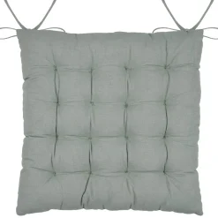 Lot de 4 galettes de chaise réversible coton YUKI