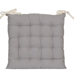 Lot de 2 Galettes de Chaise Bicolores 40x40cm en Beige et Gris - DYLREV