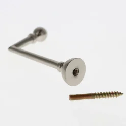 Lot de 2 Gonds Boule de 80mm en Nickel Mat pour tringles à rideaux - BOULET