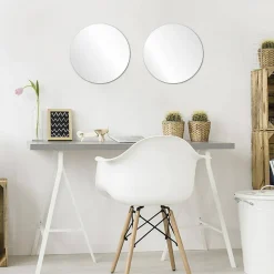 Lot de 2 Miroirs Adhésifs Ronds D40cm - 5Five