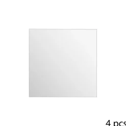 Lot de 4 Miroirs Carrés adhésifs 20x20cm - 5Five