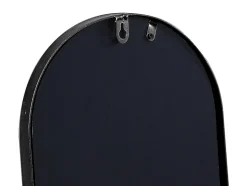 Lot de 3 miroirs ovales en métal - L.23 x H.120 cm - Noir - JAYLEN