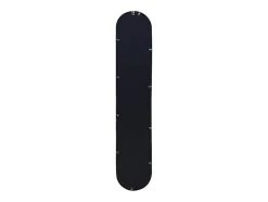 Lot de 3 miroirs ovales en métal - L.23 x H.120 cm - Noir - JAYLEN