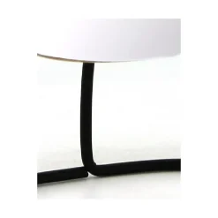 Lot de 2 miroirs pivotants et détachables en bois et métal noir - ZOOM