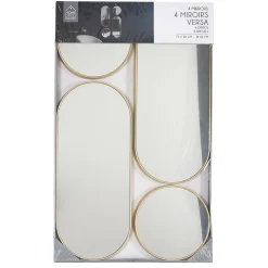 Lot de 4 miroirs ronds et ovales