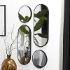 Lot de 4 miroirs ronds et ovales