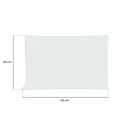 Lot de 2 oreillers, coussins de garnissage - 40 x 60 cm - Blanc - Vivezen