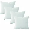 Lot de 4 oreillers, coussins de garnissage - 60 x 60 cm - Blanc - Vivezen