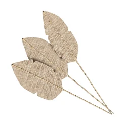 Lot de 3 palmes en jacinthe d'eau et bambou - Major
