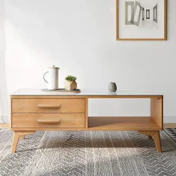 Lot de 10 Poignées de Placard en Bois Forme Éventail Poignée pour Meuble Tiroir avec Vis Entraxe 160mm