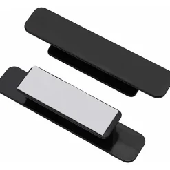 Lot de 12 poignées de porte adhésives en plastique pour portes-fenêtres, tiroirs, armoires et portes vitrées (marron)