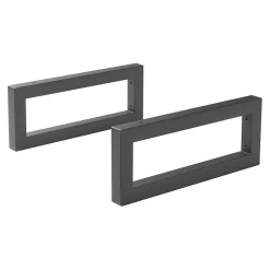 Lot de 2 équerres d'étagère Hawangen acier 45 x 20 cm noir en.casa