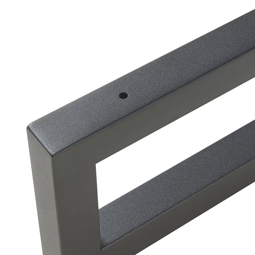 Lot de 2 équerres d'étagère Hawangen acier 40 x 20 cm noir en.casa
