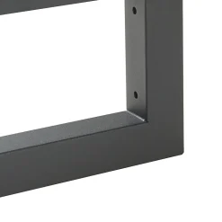 Lot de 2 équerres d'étagère Hawangen acier 40 x 20 cm noir en.casa