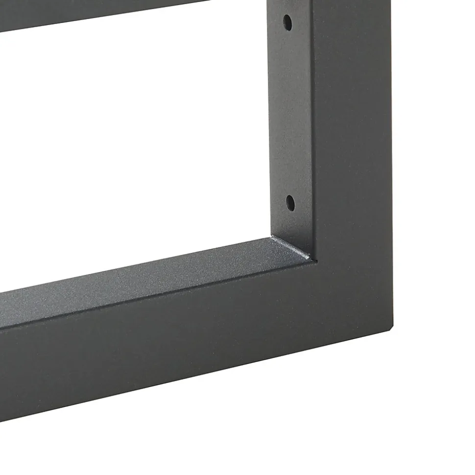 Lot de 2 équerres d'étagère Hawangen acier 40 x 20 cm noir en.casa