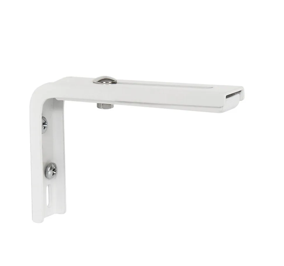 Lot de 2 équerres réglables déport entre 10 et 16,5cm - Blanches
