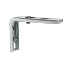 Lot de 2 équerres réglables déport entre 10 et 16,5cm - Galvanisées