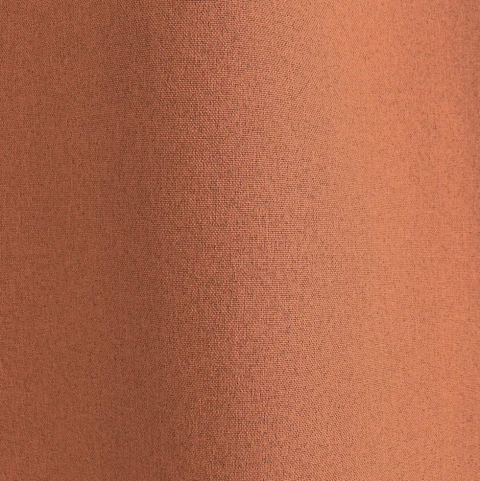 Lot de 2 Rideaux, 100% Occultant, 140x240cm, Terre Cuite, Pattes Cachées, Collection Eclipse, CMADECO