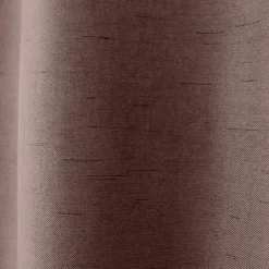 Lot de 2 rideaux obscurcissant thermique fileté avec oeillets, marron glacé, 140x240cm, 100% polyester, collection Floppy, CMADECO