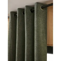 Lot de 2 rideaux occultants phoniques et thermiques doublés polaire 