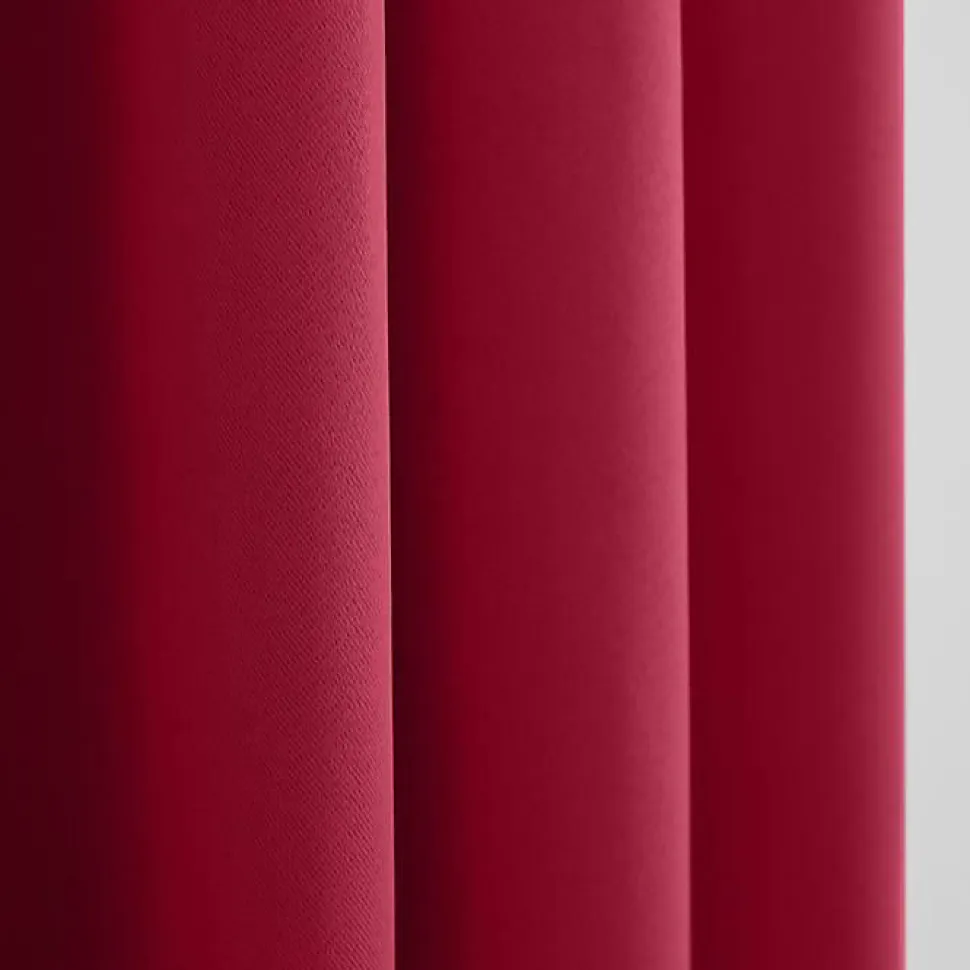 Lot de 2 rideaux occultant thermique piment 140 x 260 cm