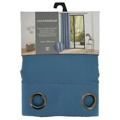 Lot de 2 rideaux occultant phonique et thermique doublé polaire 