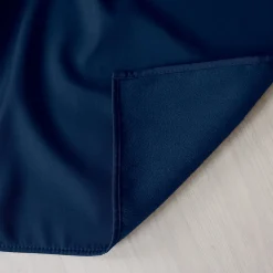 Lot de 2 rideaux thermique avec oeillets, bleu marine, 140x180cm, 100% polyester, collection Glacier, CMADECO