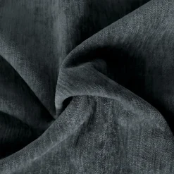 Lot de 2 Rideaux Thermique avec Œillets, Gris Foncé, Grande Hauteur, 140x260cm, Velours, Collection Velvet, CMADECO