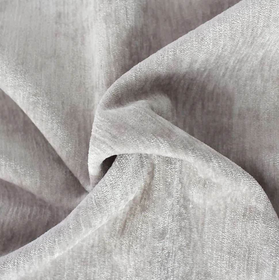 Lot de 2 Rideaux Thermique avec Œillets, Gris Clair, Grande Hauteur, 140x260cm, Velours, Collection Velvet, CMADECO