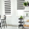 Lot de 2 stores enrouleurs zébrés jour nuit l.55 x H. max 170 CM gris