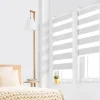 Lot de 2 stores enrouleurs zébrés jour nuit l.45 x H. max 170 CM blancs
