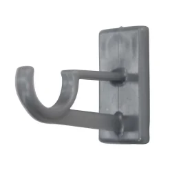 Lot de 2 Supports Adhésifs Longs "Bistrot" 1,2cm Gris
