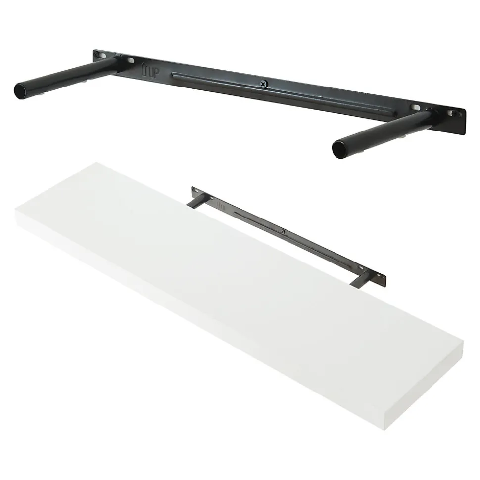 Lot de 3 étagères murales Stranda 80 x 20 x 4 cm blanc en.casa