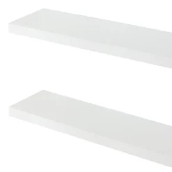 Lot de 3 étagères murales Stranda 80 x 20 x 4 cm blanc en.casa