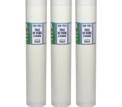 Lot de 3 toiles de verre Semin - motif chevron - rouleau 50 x 1 m