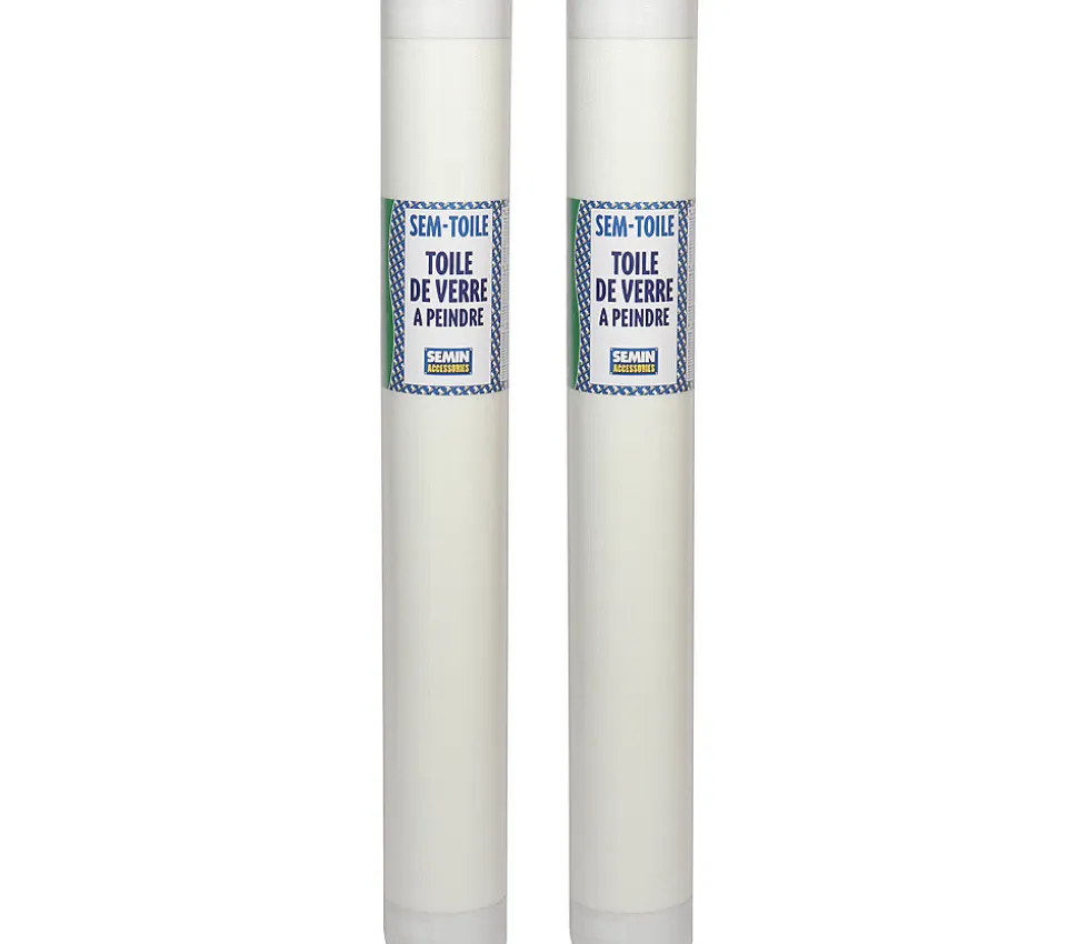 Lot de 2 toiles de verre Semin - motif plafond - rouleau 50 x 1 m