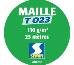 Lot de 2 toiles de verre Semin - motif maille - rouleau 25 x 1 m