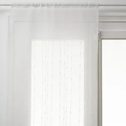 Lot de 2 voilages Anissa - blanc 60x120 cm - Atmosphera