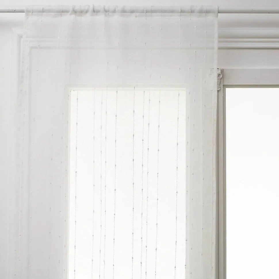 Lot de 2 voilages Anissa - blanc 60x120 cm - Atmosphera