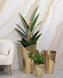 Lot PorteVase Flosty Lot de 3 pièces Dimensions 39x42x75 32x32x55 25x25x35 cm
