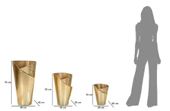 Lot PorteVase Flosty Lot de 3 pièces Dimensions 39x42x75 32x32x55 25x25x35 cm