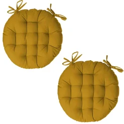 Lot 2x Galette de chaise ronde Alix