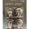 Magnet clip en métal Ariane L.3 x l.3,5 x H.2,5 cm vendu par 4 pièces