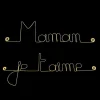 Mamam je t aime - Sculpture fil de fer 30-40 cm - Bijoux de mur