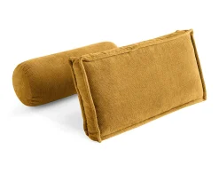 Marisol - lot de deux coussins de dossier - velours texturé - Lisa Design