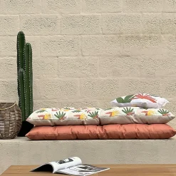 Matelas de sol uni terracotta L.120 x l.60 x ep.5cm Ornami