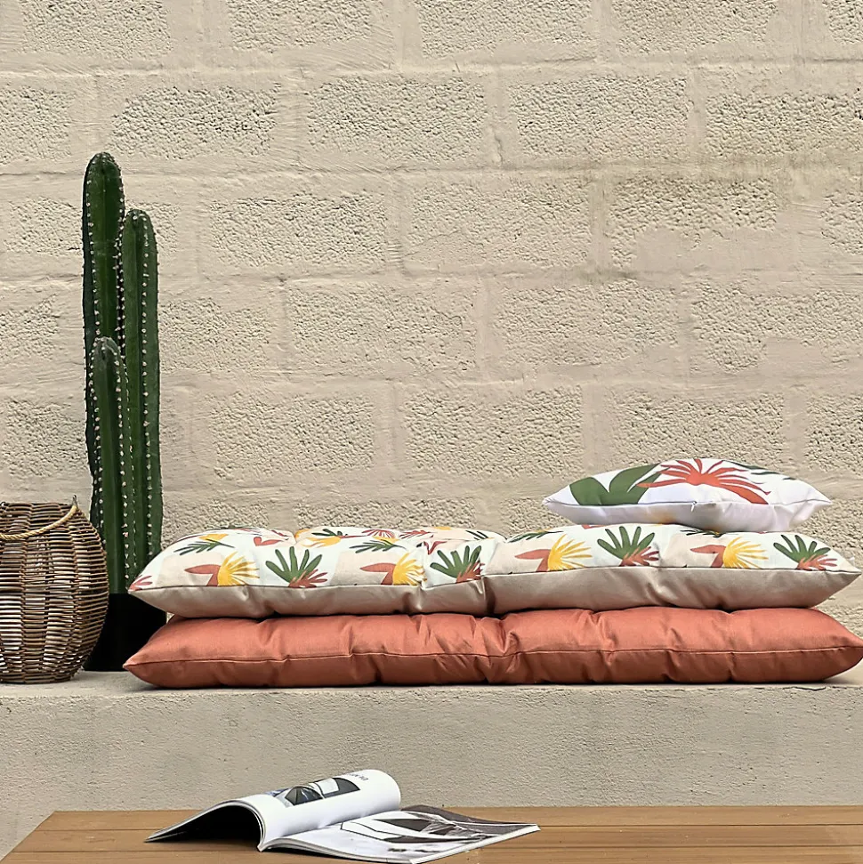 Matelas de sol uni terracotta L.120 x l.60 x ep.5cm Ornami