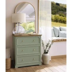 Miroir arche en bois - 60 x 90 cm - Beige
